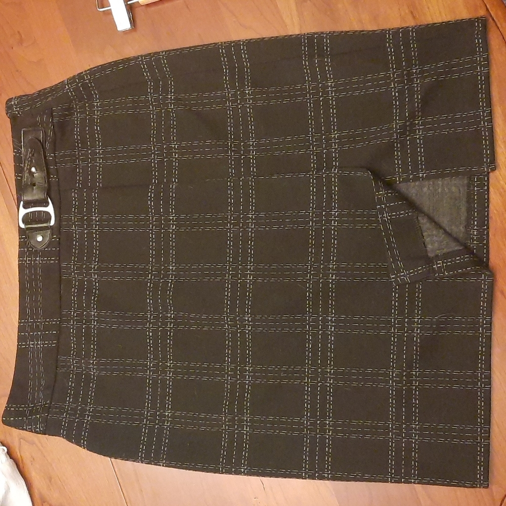 Black plaid Skirt
